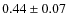 $0.44\pm 0.07$