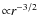 ${\propto}r^{-3/2}$