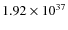 $1.92\times10^{37}$