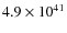 $4.9\times10^{41}$