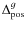 $\Delta_{\rm pos}^{{g}}$