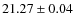 $21.27\pm0.04$