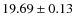 $19.69\pm0.13$