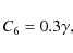 \begin{displaymath}C_{6} = 0.3 \gamma,
\end{displaymath}