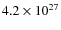 $4.2\times10^{27}$