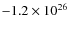 $-1.2 \times10^{26}$