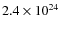 $2.4\times10^{24}$