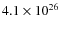 $4.1\times10^{26}$