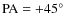 $\rm PA=+45\hbox {$^\circ $ }$