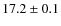 $17.2\pm0.1$