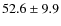 $52.6\pm9.9$