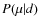 $P(\mu\vert d)$