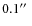 $0.1\hbox {$^{\prime \prime }$ }$