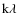 $\rm k \lambda $