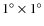 $1^\circ \times 1^\circ $