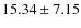 $15.34\pm7.15$