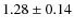 $1.28\pm 0.14$