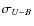 $\sigma_{U-B}$