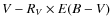 $V-R_V\times E(B-V)$
