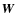 ${\vec W}$