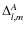$\Delta_{l,m}^A$