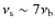 $\nu_{\rm s} \sim 7 \nu_{\rm b}$
