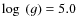 $\log~(g)=5.0$