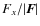 $F_x/\vert\vec F\vert$