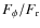 $F_\phi /F_{\rm r}$