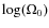 $\log(\Omega_0)$