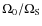 $\Omega_{0}/\Omega_{\rm S}$