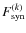 $F_{\rm syn}^{(k)}$