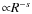 ${\propto}R^{-s}$