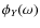 $\phi_Y(\omega)$