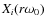 $X_i(r\omega_0)$