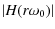 $\textstyle \abs{H(r\omega_0)}$