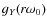 $g_Y(r\omega_0)$