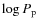 $\log P_{\rm p}$