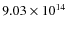 $9.03 \times10^{14}$