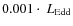 $0.001 \cdot ~ L_{{\rm Edd}}$