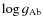$\log g_{\rm Ab}$