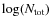 $\log(N_{\rm tot})$