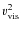 $v_{\rm vis}^2$