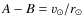 $A-B = {v_\odot}/{r_\odot}$