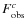 $F_{\rm obs}^{c}$