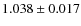 $1.038\pm0.017$