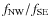$f_{\rm NW}/f_{\rm SE}$