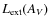 $L_{\rm ext}(A_V)$