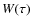 $W(\tau )$