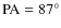 $\rm PA=87^\circ$